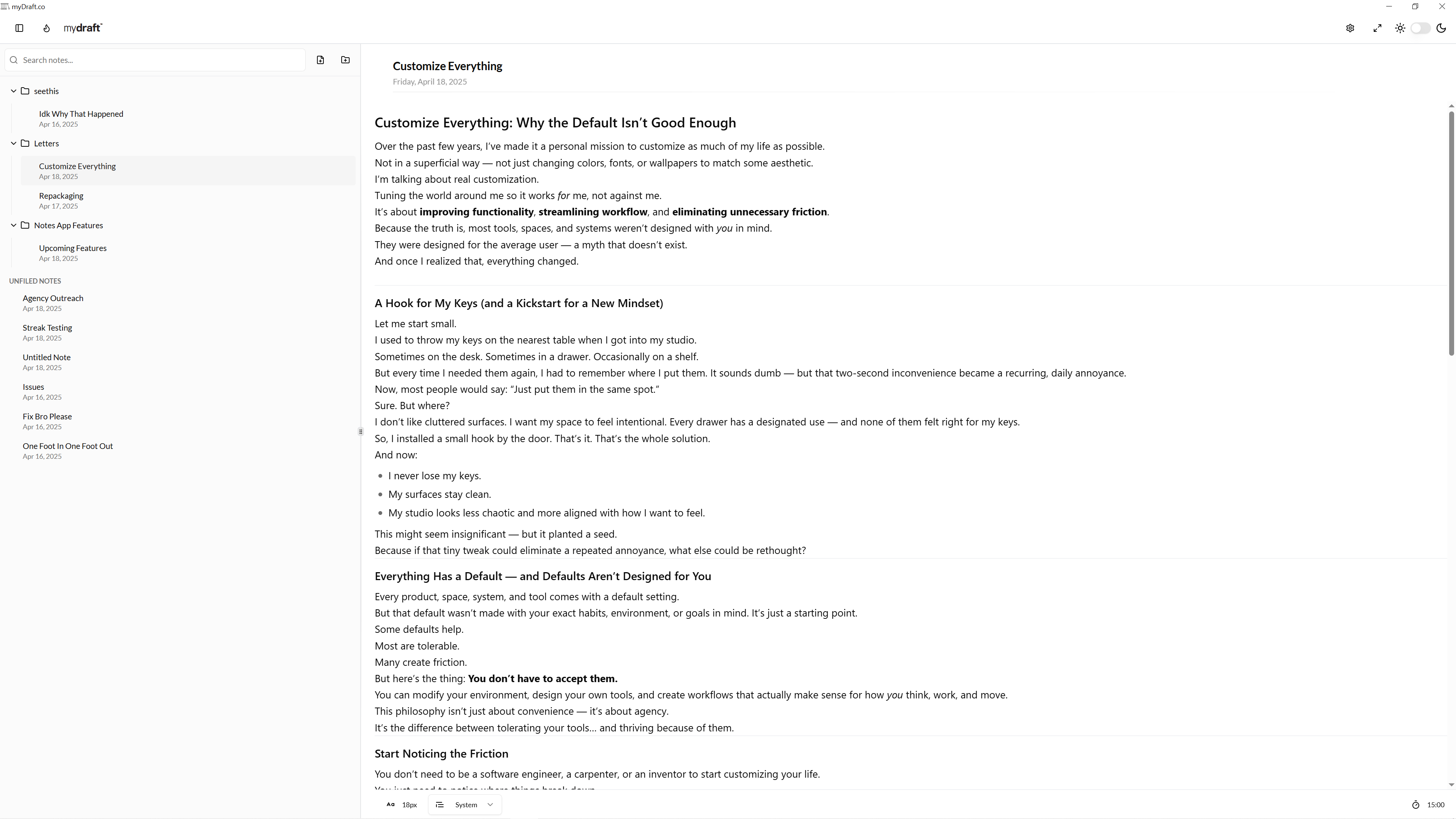 MyDraft.co Minimal Writing App gallery image 4